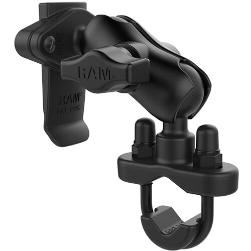 RAM Mounts RAM Spine Clip Soporte para Motocicleta con Base U-Bolt para Manubrio