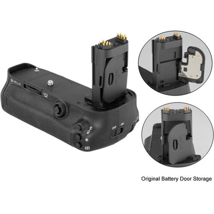 Vello BG-C9-2 Empuñadura de batería para Canon 5D Mark III 5DS y 5DS R con soporte para dos baterías LP-E6 y disparador vertical