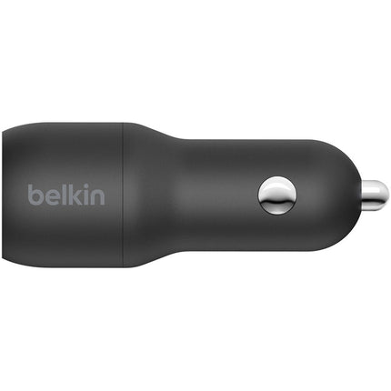 Cargador de coche Belkin Boost Charge 24W doble USB con cable USB-A Lightning