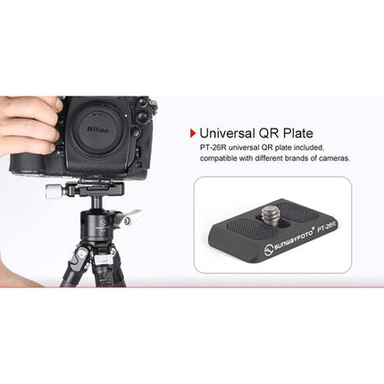 Sunwayfoto XB-25 Mini Cabeza Bola Baja 25mm Capacidad 11lb Altura 2.4"