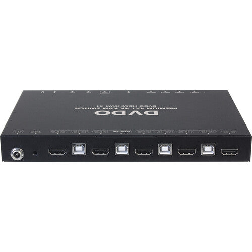 DVDO 4 x 1 HDMI 2.0 KVM Switcher con 4K y 4 entradas HDMI y USB