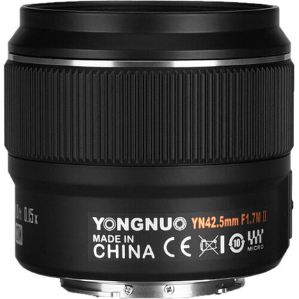 Yongnuo YN 42.5mm f1.7 M II Objetivo para Micro Cuatro Tercios 85mm AF STM