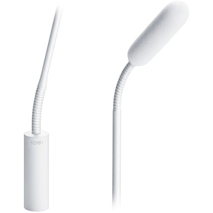 DPA Microphones 4098 CORE Micrófono Supercardioide con Boom 18" y Gooseneck Superior e Inferior XLR Blanco