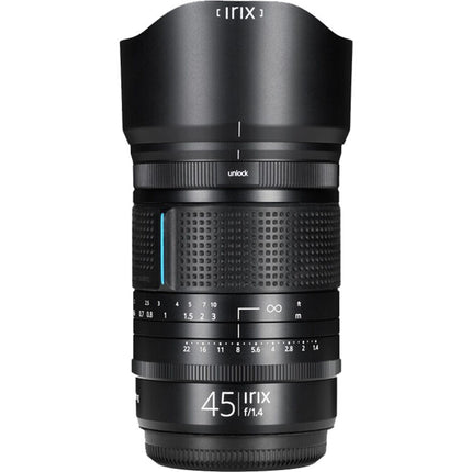 IRIX 45mm f 1.4 GFX Lente para Fujifilm Montura G Apertura f 1.4 a f 22