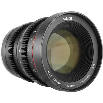 Meike 85mm T2.2 Objetivo de Cine Manual Montura MFT 35" Distancia Mínima 77mm Filtro