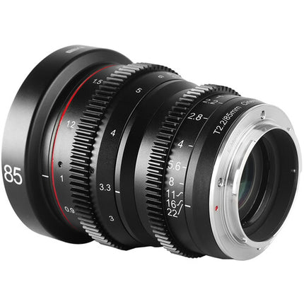 Meike 85mm T2.2 Objetivo de Cine Manual Montura MFT 35" Distancia Mínima 77mm Filtro