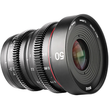 Meike 50mm T2.2 Objetivo Manual de Cine para Sony E-Mount 77mm