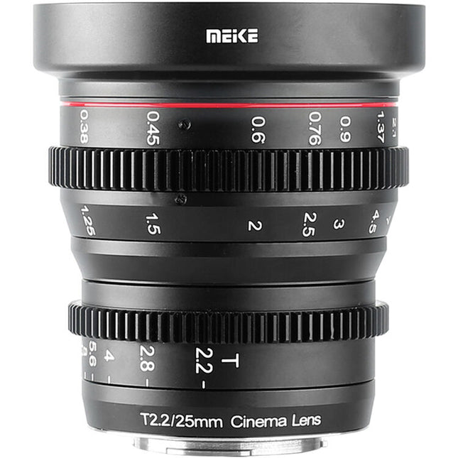 Meike 25mm T2.2 Objetivo de Cine con Montura MFT y Enfoque Manual