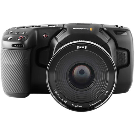 Meike 35mm T2.2 Lente de Cine Manual MFT Mount Apertura T2.2 a T22