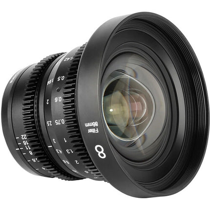Meike 8mm T2.9 Lente Cine Gran Angular Manual MFT 16mm Equivalente Apertura T2.9
