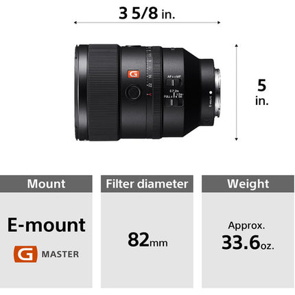 Sony FE 135mm f 1 8 GM Lente E Mount Full Frame Apertura f 1 8