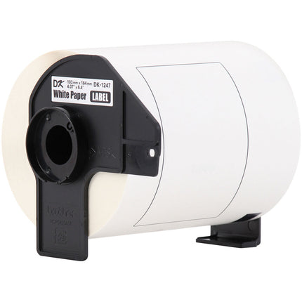 Brother DK1247 Etiquetas de Papel Blanco Grandes 180 Unidades 4.07 x 6.4 Pulgadas para QL-1050 QL-1100