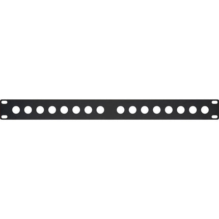 My Custom Shop Panel de Rack BNC 16 Puertos Sin Cargar 2 RU Negro