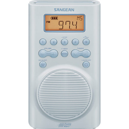 Sangean SG-100 Radio impermeable para ducha AM/FM Alerta meteorológica JIS7