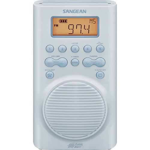 Sangean SG-100 Radio impermeable para ducha AM/FM Alerta meteorológica JIS7