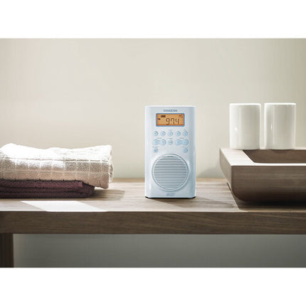 Sangean SG-100 Radio impermeable para ducha AM/FM Alerta meteorológica JIS7