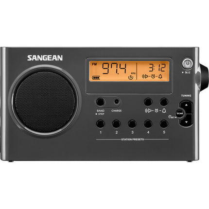 Sangean SG-106 Radio Digital Compacta AM FM con Display LCD y Alarma