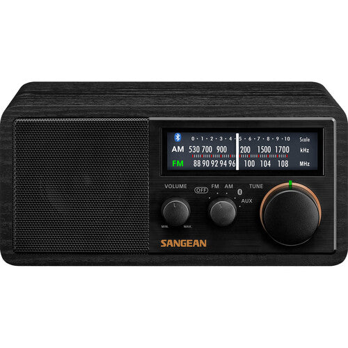 Sangean SG-118 Radio de Mesa AM/FM con Bluetooth 10W y Puerto USB Negro