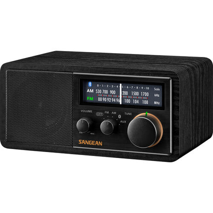 Sangean SG-118 Radio de Mesa AM/FM con Bluetooth 10W y Puerto USB Negro