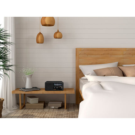 Sangean SG-118 Radio de Mesa AM/FM con Bluetooth 10W y Puerto USB Negro