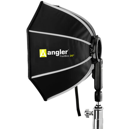 Angler On-Camera Flash FastBox 20" Octagonal Softbox Kit con Ángulo Ajustable y Montura Rápida
