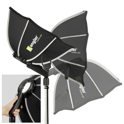 Angler FastBox Softbox Octagonal 20" para Flash Cámara Ángulo Ajustable