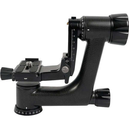 Sirui PH-10 Cabezal Gimbal de Fibra de Carbono 33 lb con Placa Rápida Arca