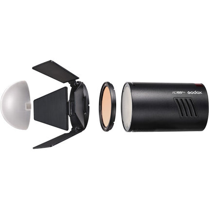 Godox AD100pro Kit de 2 Flashes Pocket con Accesorios y Paraguas 34"