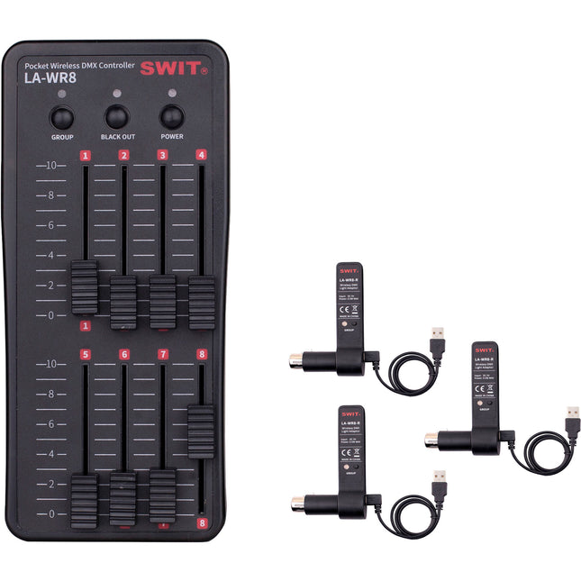 SWIT Pocket Controlador Inalámbrico DMX Kit 2.4 GHz Alcance 1300'
