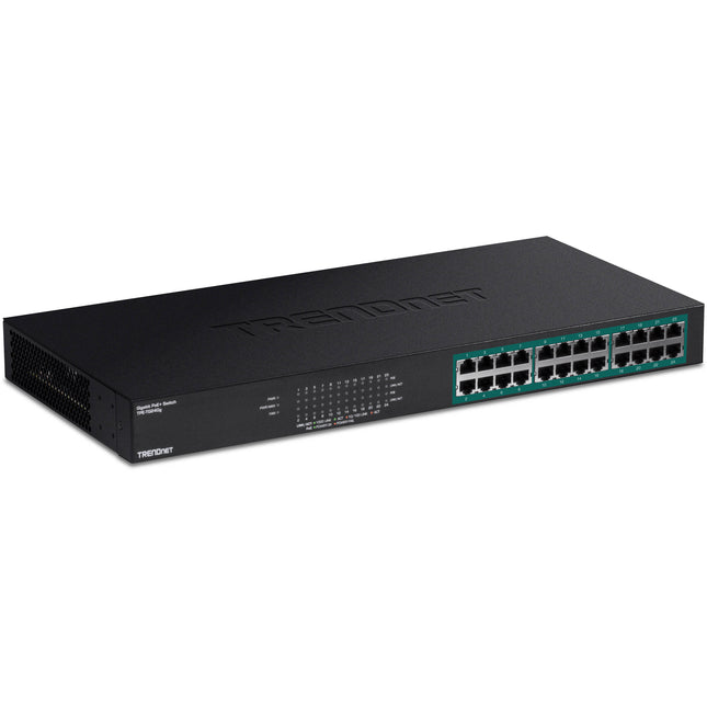 TRENDnet TPE-TG240G Switch de 24 Puertos Gigabit PoE+ 370W 48 Gbps