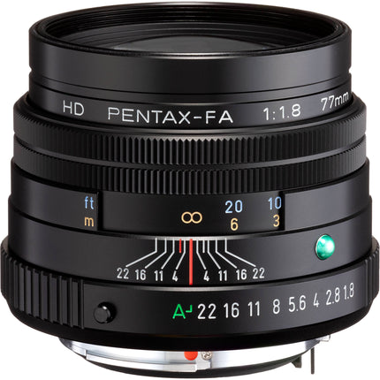 Pentax HD Pentax-FA 77mm f1.8 Lente Premium con Funda y Tapas