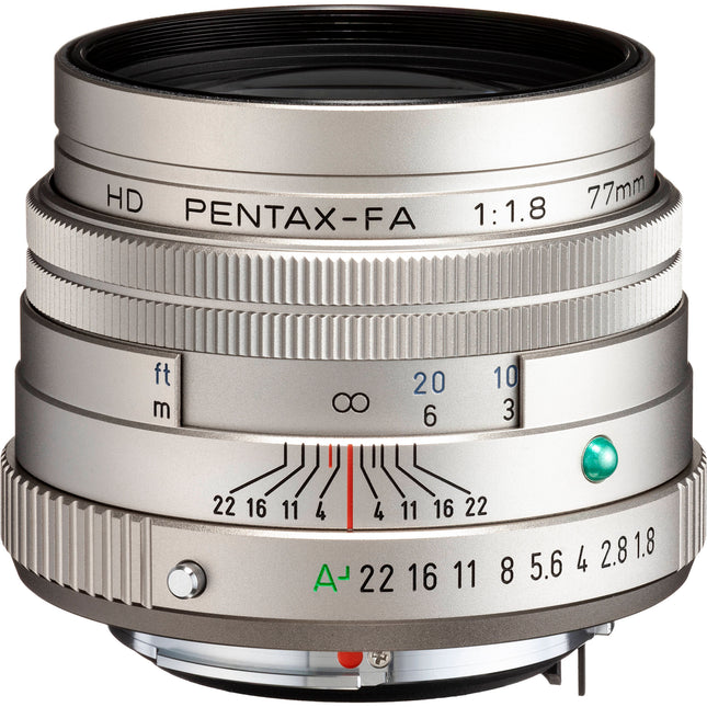 Pentax HD Pentax-FA 77mm f/1.8 Limited objetivo K-Mount con estuche y tapas