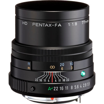 Pentax HD Pentax-FA 77mm f1.8 Lente Premium con Funda y Tapas