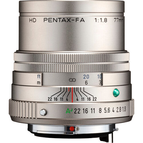 Pentax HD Pentax-FA 77mm f/1.8 Limited objetivo K-Mount con estuche y tapas