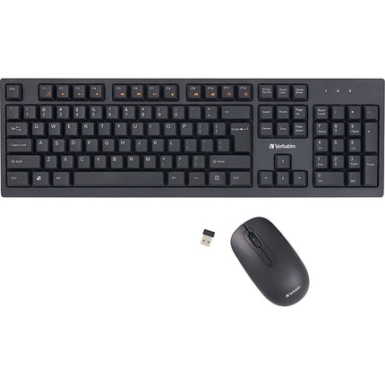 Verbatim Teclado y Ratón Inalámbrico 2.4 GHz 1000 dpi Ambidiestro