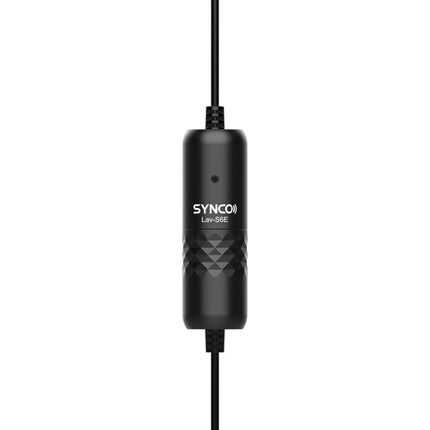 Synco Lav-S6E Micrófono Lavalier Omnidireccional con Cable Largo y Reducción de Ruido