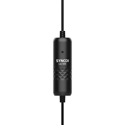 Synco Lav-S6E Micrófono Lavalier Omnidireccional con Cable Largo y Reducción de Ruido