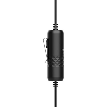 Synco Lav-S6E Micrófono Lavalier Omnidireccional con Cable Largo y Reducción de Ruido
