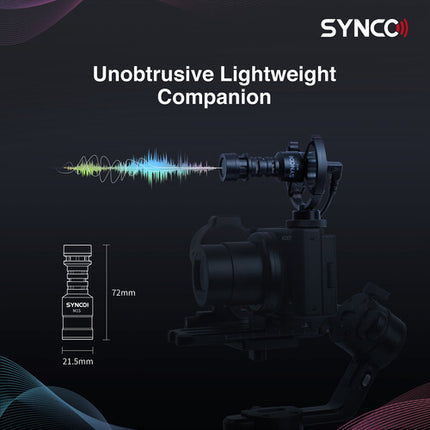 Synco Mic-M1S Micrófono Escopeta Ultracompacto para Cámara con Shockmount y Paraviento