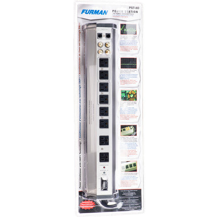 Furman PST-8D Estación de energía digital 8 enchufes 120V 15A 8 pies de cable