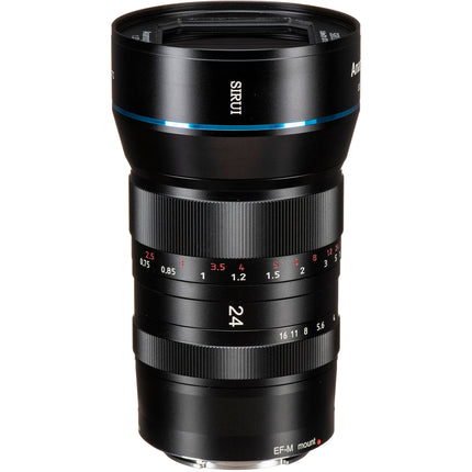 Sirui 24mm f2.8 Anamórfico 1.33x Montura EF-M para cámara 4K APS-C
