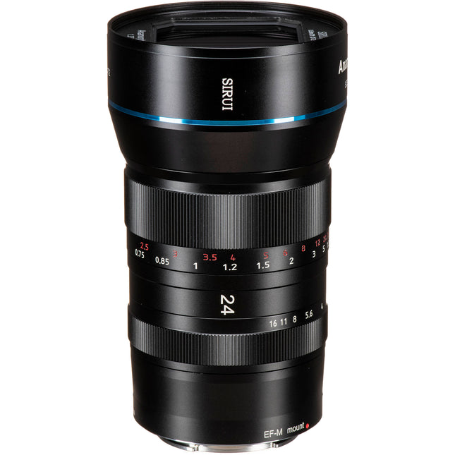 Sirui 24mm f2.8 Anamórfico 1.33x Montura EF-M para cámara 4K APS-C