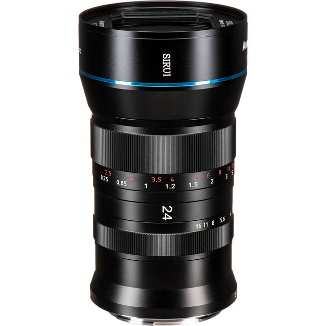 Sirui 24mm f2.8 Objetivo Anamórfico 1.33x Montura Z para 4K con Iris 8 Lamas