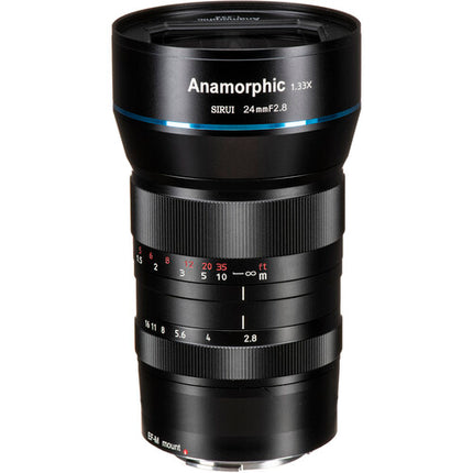 Sirui 24mm f2.8 Anamórfico 1.33x Montura EF-M para cámara 4K APS-C