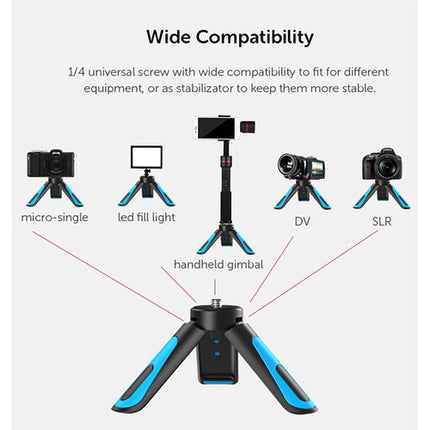Apexel Mini Tripié y Agarre para Smartphone Altura Ajustable hasta 5 Pulgadas