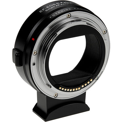 FotodioX Pro Fusion Smart Adapter para lentes Canon EF y EF-S a cámaras RF con estuche de madera