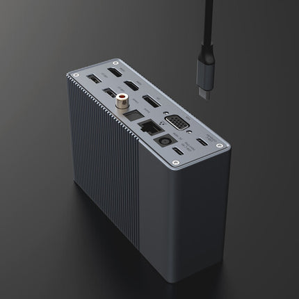 HYPER HyperDrive GEN2 Hub USB Tipo-C 18 en 1 con 2 HDMI y RJ45 Gigabit