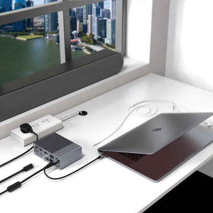 HYPER HyperDrive GEN2 Hub USB Tipo-C 18 en 1 con 2 HDMI y RJ45 Gigabit