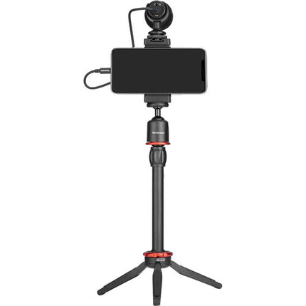 Saramonic SmartMic MTV Micrófono Estéreo para Smartphone con Trípode Ajustable y Cables Lightning USB-C