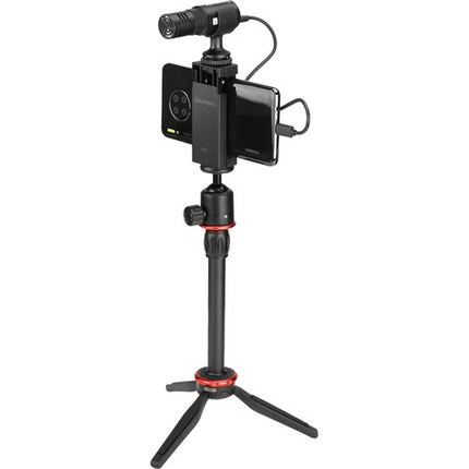 Saramonic SmartMic MTV Micrófono Estéreo para Smartphone con Trípode Ajustable y Cables Lightning USB-C